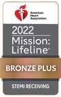 American Heart Association 2022 Mission: Lifeline Bronze Plus STEMI Receiving