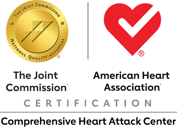 Joint Commission comprehensive heart attack center badge