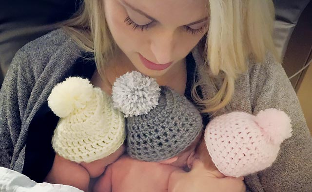"Kangaroo Care" in Summerlin Hospital’s NICU, Las Vegas, Nevada.
