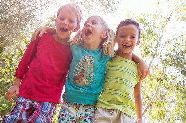 Children enjoying outdoors