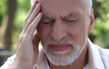 Older man has headache
